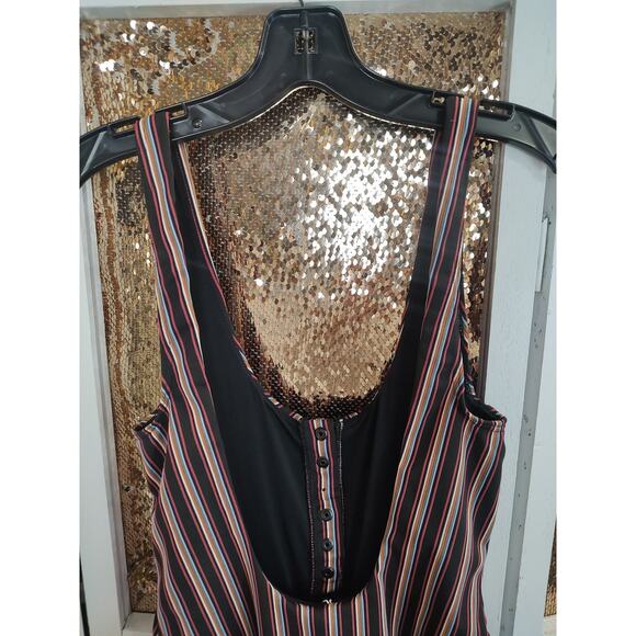 RVCA Bandit Striped Cheeky Bathing Suit One Piece Urban Outfitters Small - Picture 10 of 15